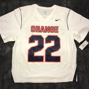 NWT Nike Men's L Syracuse Orange Lacrosse Jersey #22